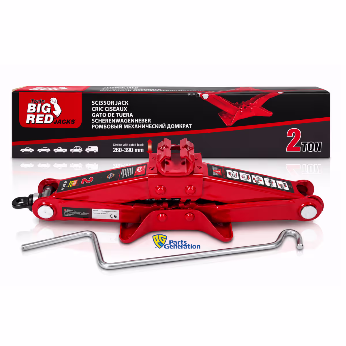 TORIN BIG RED 2-TON SCISSOR JACK